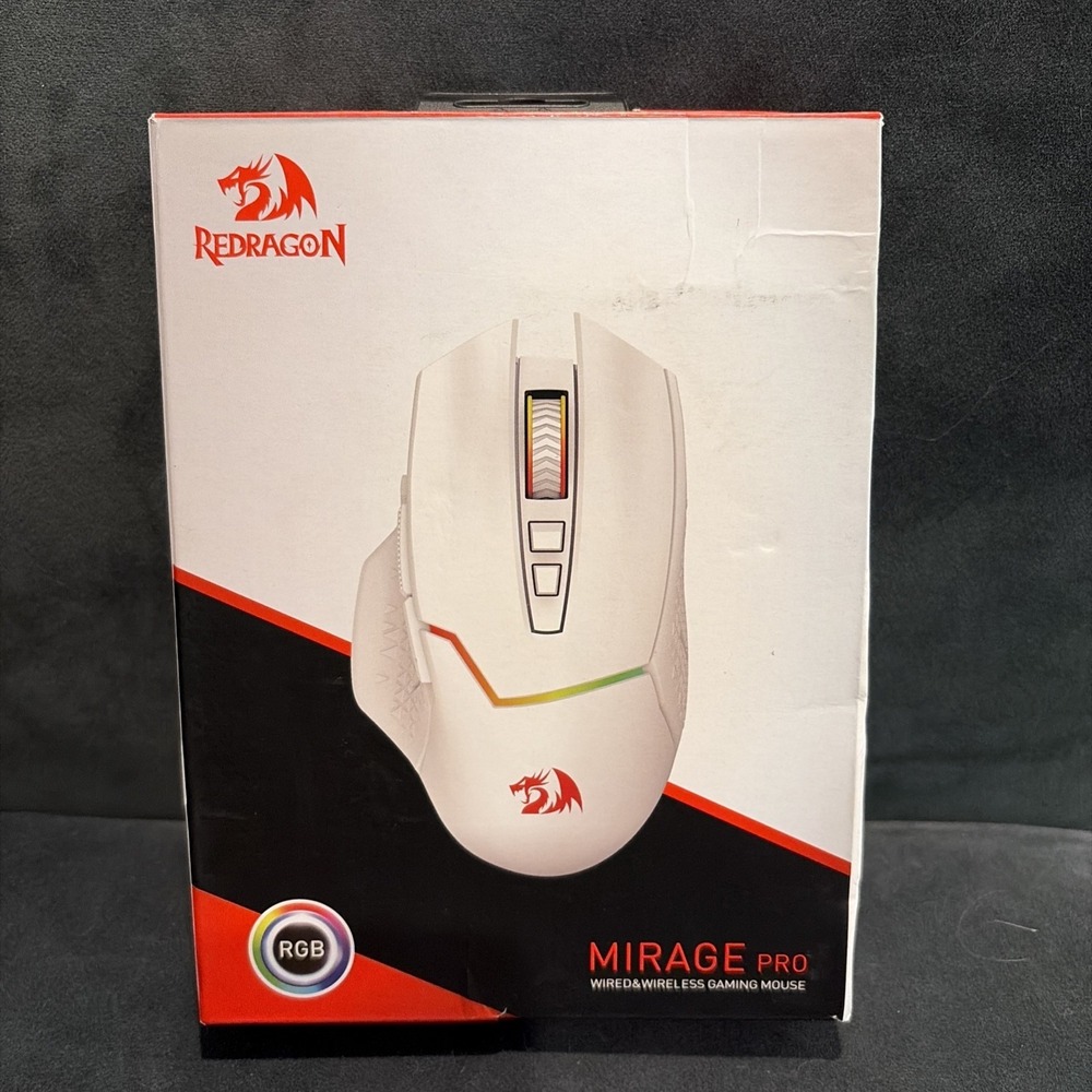 Redragon M690 PRO Wireless Gaming Mouse 8000 DPI 8 Buttons Rapid Fire RGB
